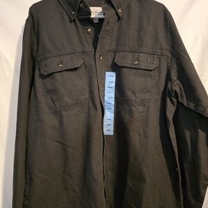 Mens lucky brand button-up jacket in color Raven
